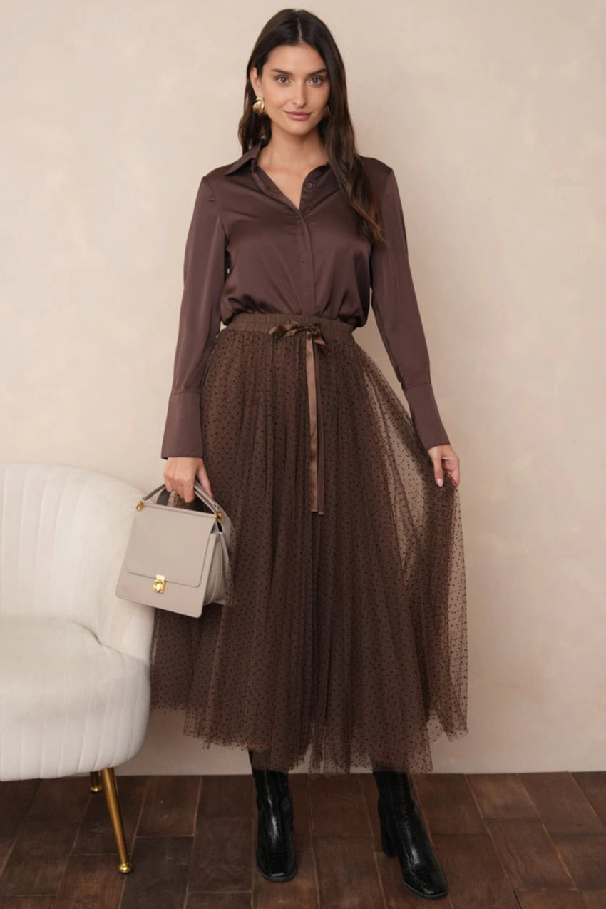 elegant high quality tulle skirt