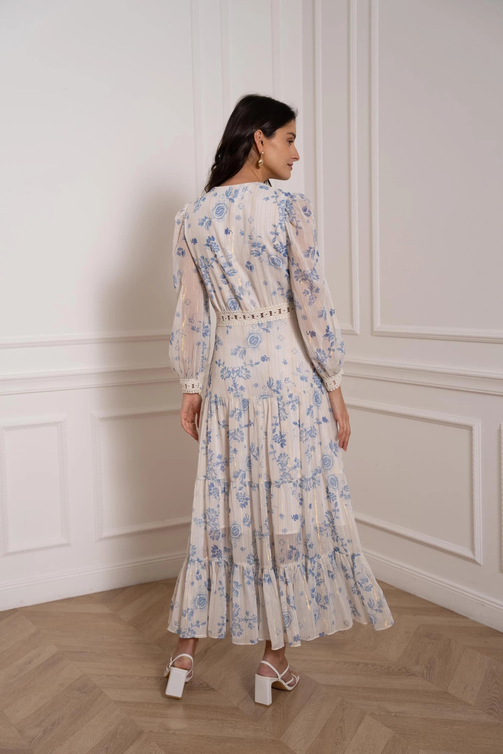 boho-inspired floral maxi dress for spring and summer