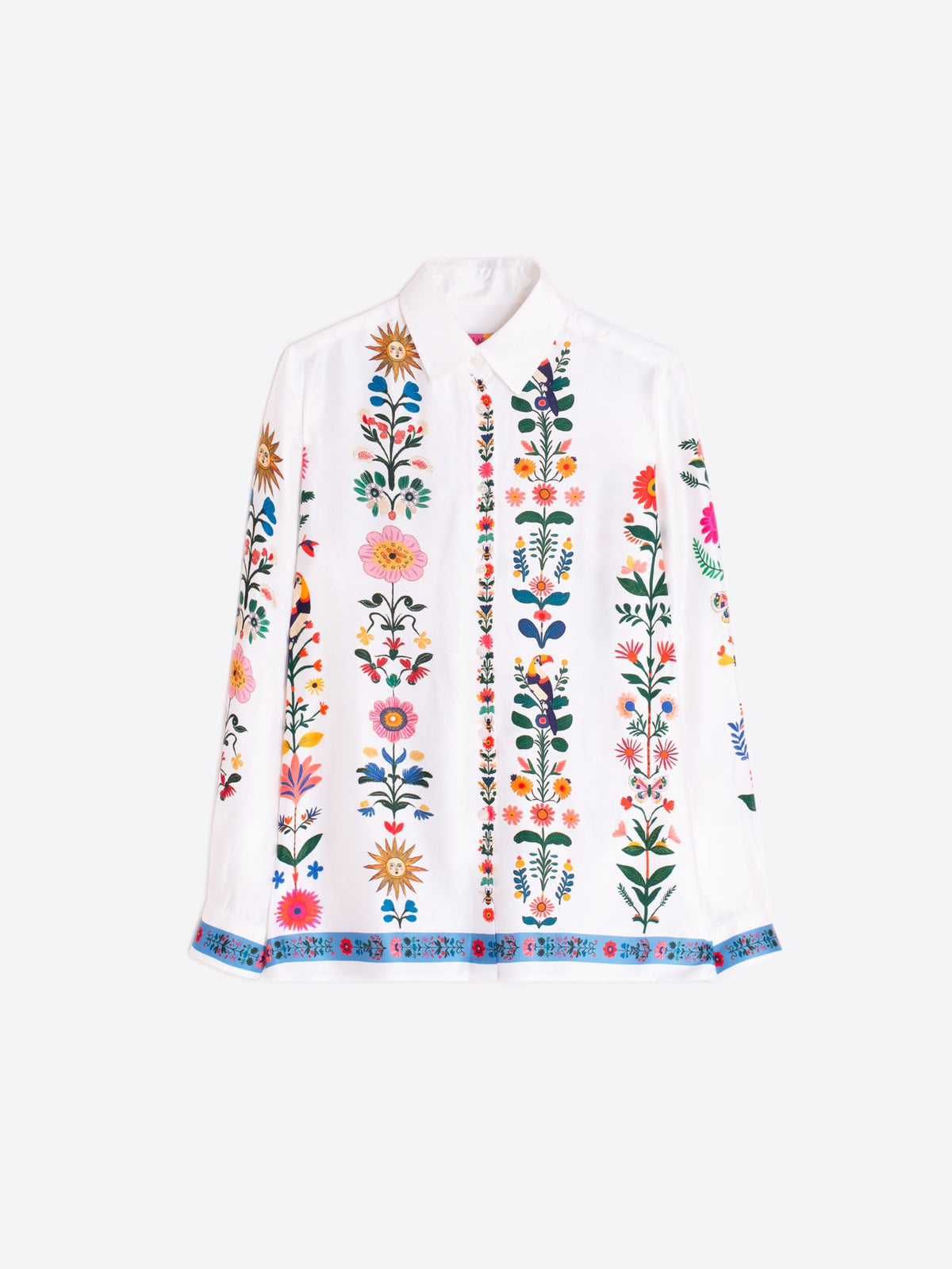 Women’s designer floral shirt by Vilagallo UK