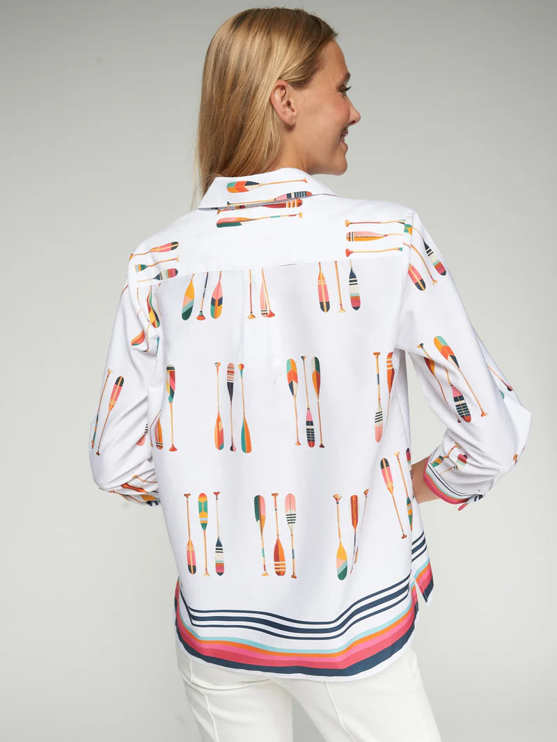 Women’s Vilagallo printed blouse with multicolour design