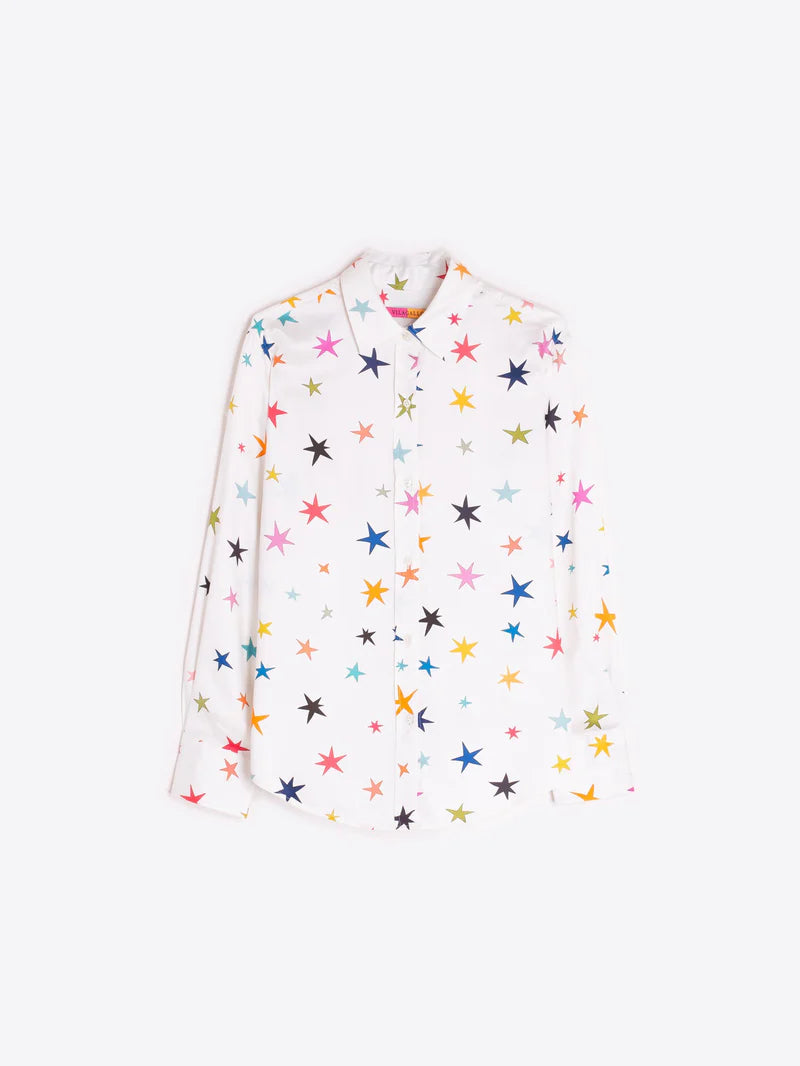 Women’s Vilagallo designer shirt with multicolour stars