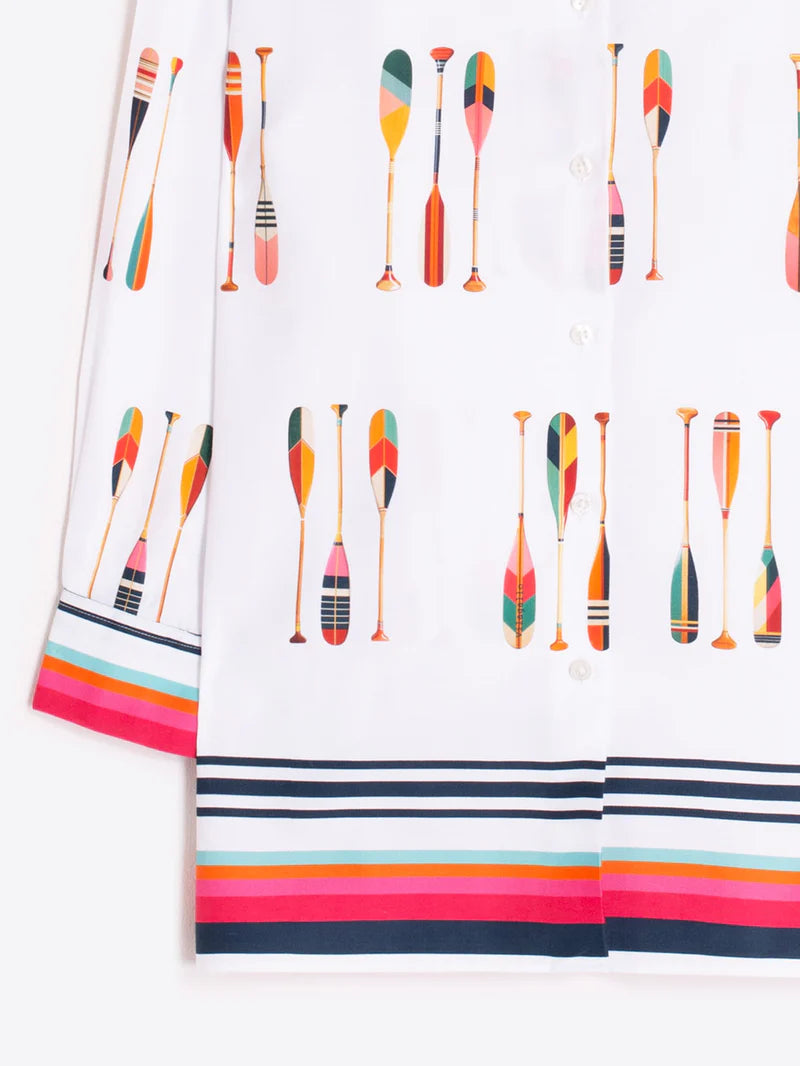Smart casual Vilagallo women’s shirt with colourful stripes