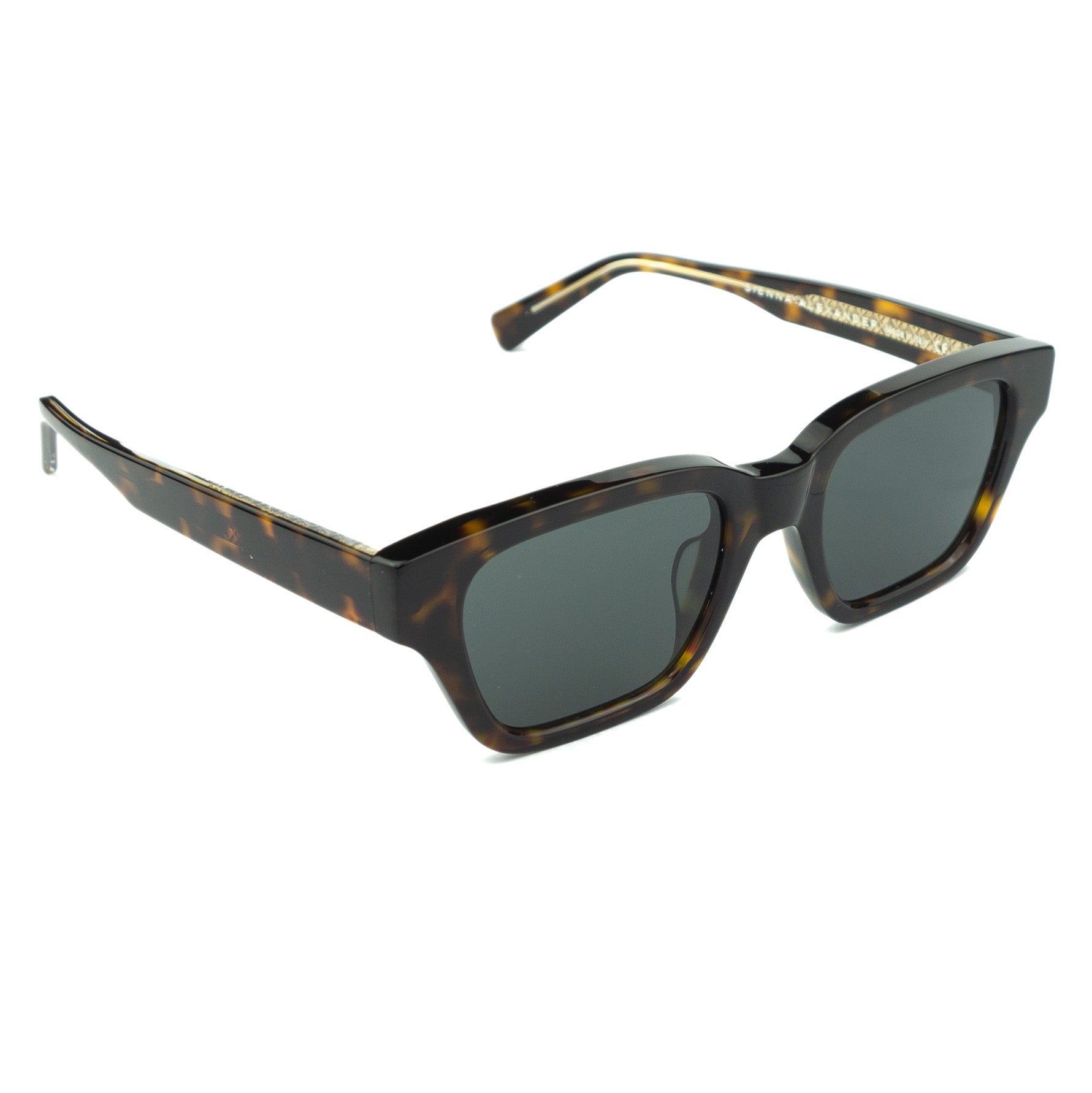 Leone Havana Square Sunglasses