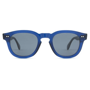 MAURIA DARK BLUE | Round Square-Frame Sunglasses