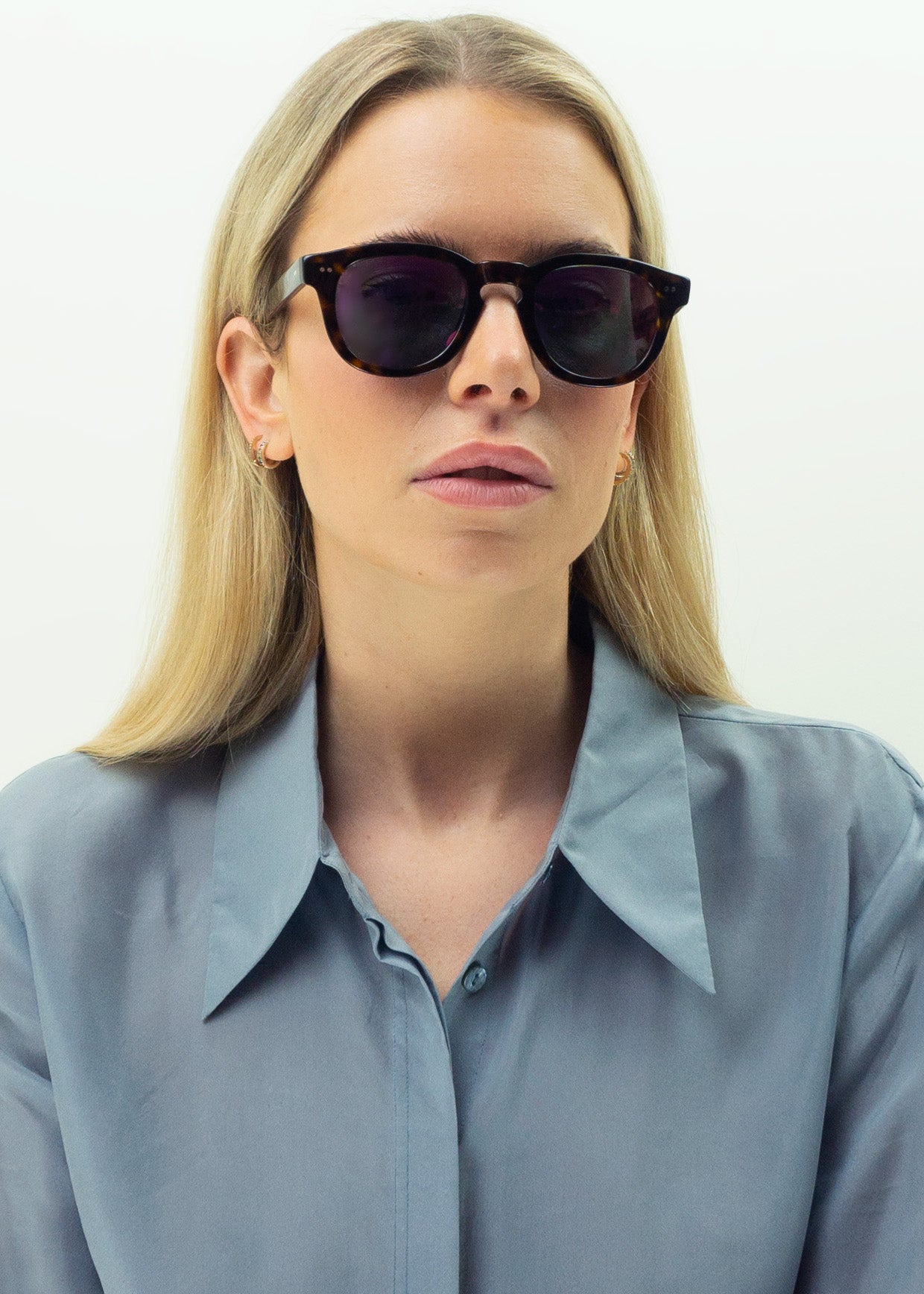 MAURIA HAVANA PINK MIRROR | Round Square-Frame Sunglasses