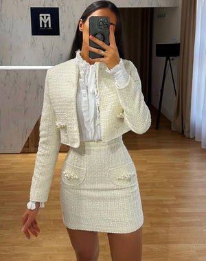 Karina Co-Ord Mini Skirt Blazer Set