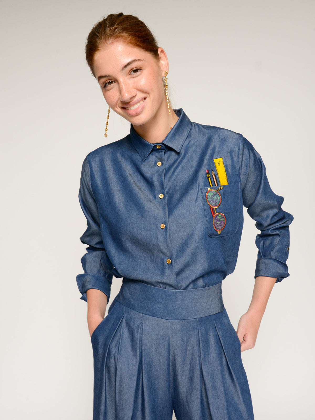 vilagallo-tencel-pocket-detail-shirt