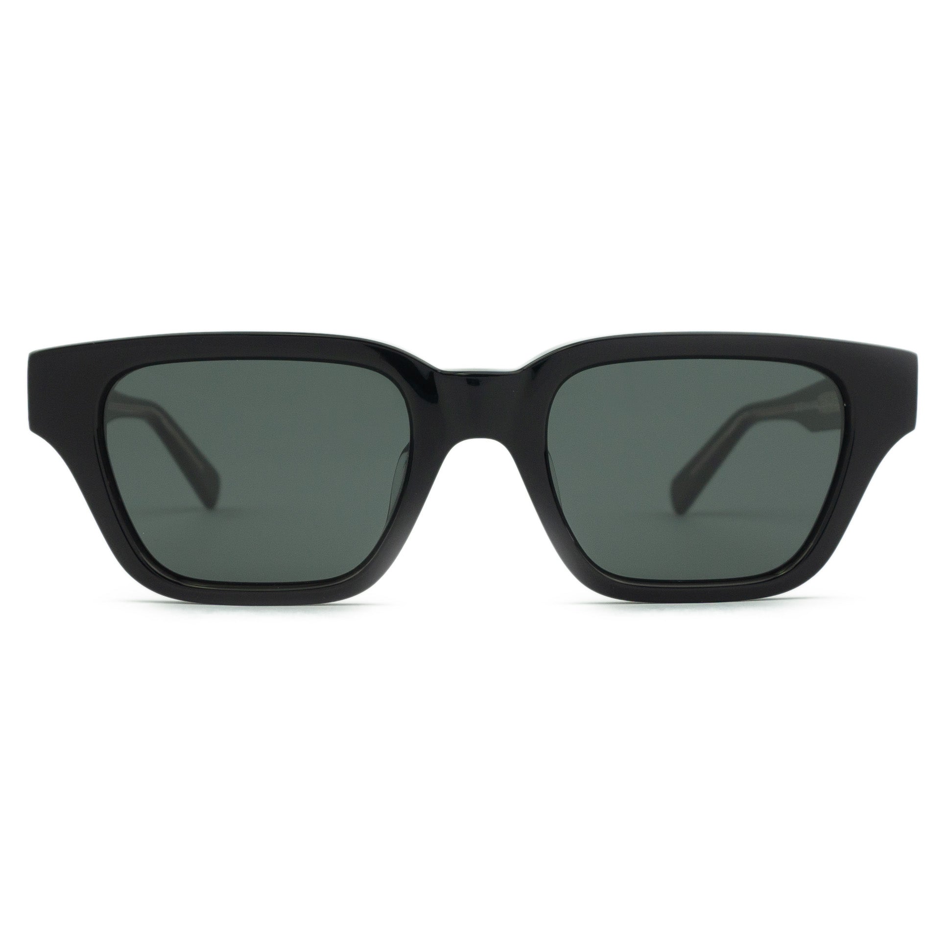 Leone Black Square Sunglasses