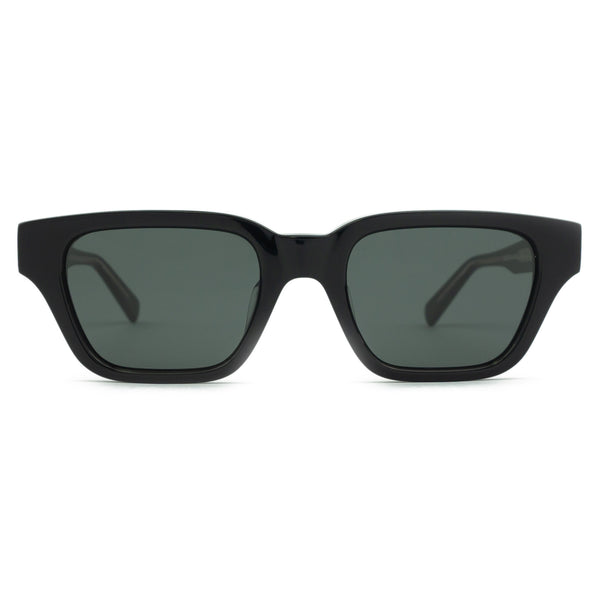 Leone Black Square Sunglasses