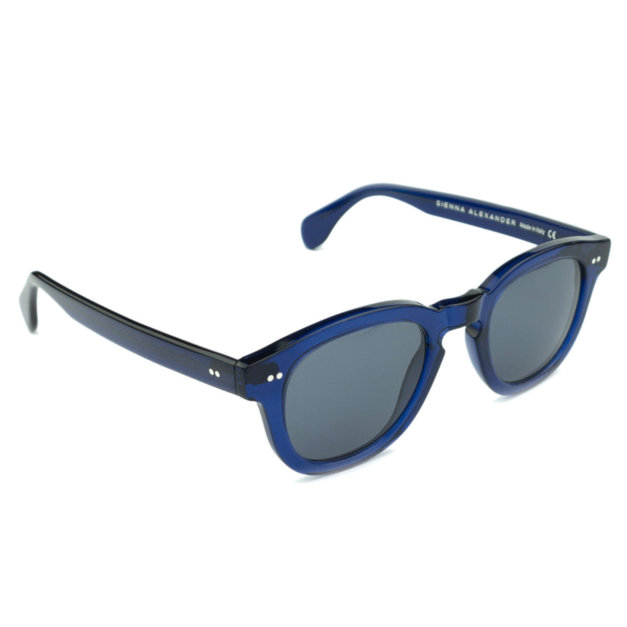MAURIA DARK BLUE | Round Square-Frame Sunglasses