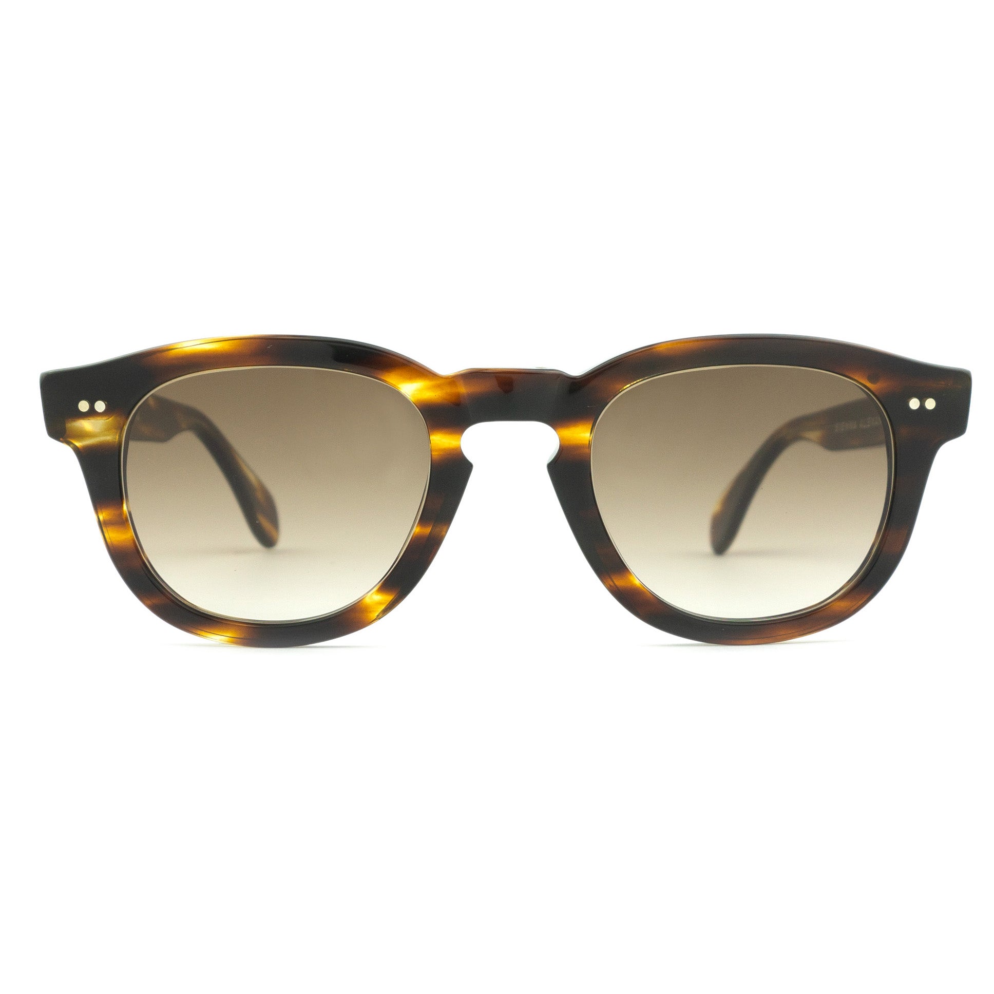 Mauria Havana Round Square-Frame Sunglasses