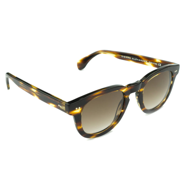 Mauria Havana Round Square-Frame Sunglasses