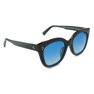 ALINA BLACK | Oversized Cat-Eye Sunglasses
